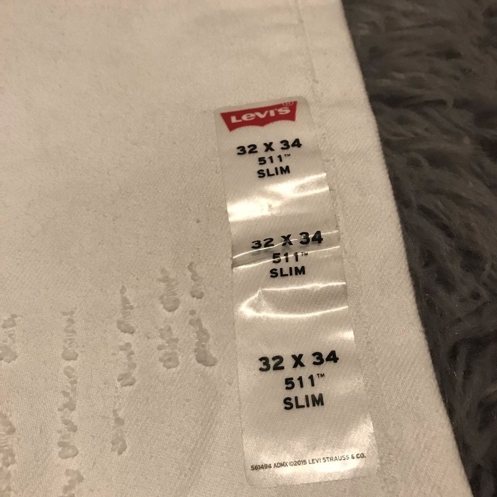 Men’s white 511 slim jeans 32x34